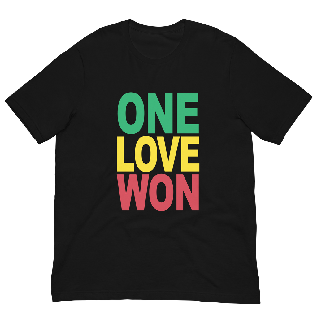 ONE LOVE WON — Text Totem (Sustainable)
